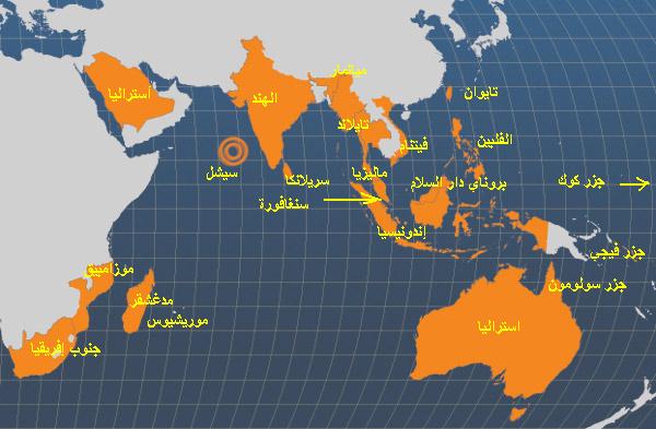 قراءة استراتيجية ... البحار، وتأثيرها على التكتيك . Pen_mon-geodist-ar