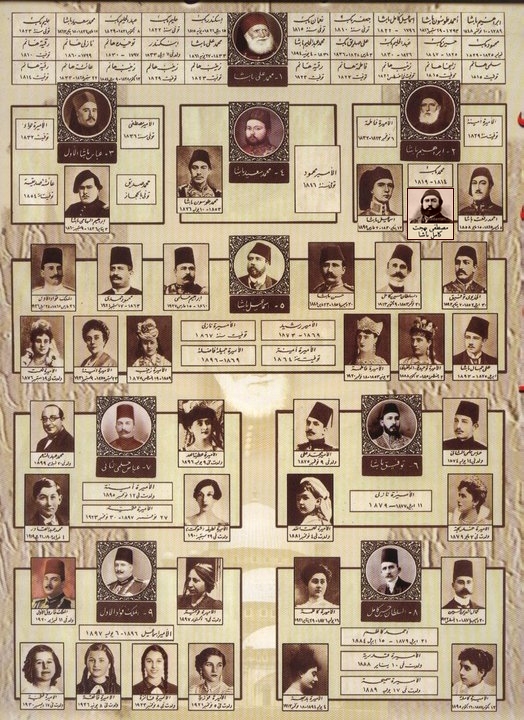 أسرة محمد على باشا ونظام الحكم من الولاية وحتى المملكة Familytree3