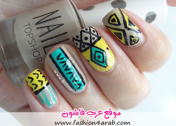 موضه صيف 2013: اخر صيحات موضة طلاء الاظافر Colorful-cute-fashion-nails-Favim.com-661141