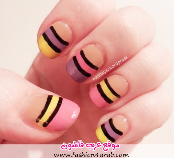 موضه صيف 2013: اخر صيحات موضة طلاء الاظافر Colorful-cute-fashion-nails-Favim.com-662584