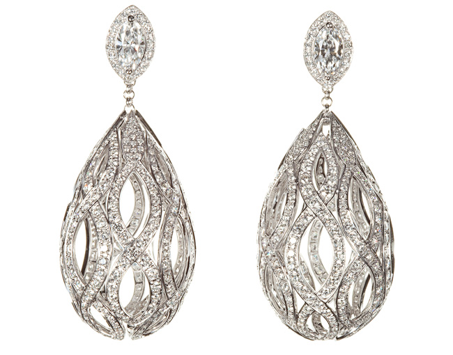 اخراس مجوهرات فضي خرافة Wilfredo-Rosado-Chandelier-earrings