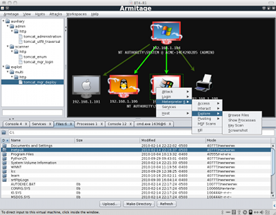 Armitage 11.22.11 - Metasploit tool Armitage4th