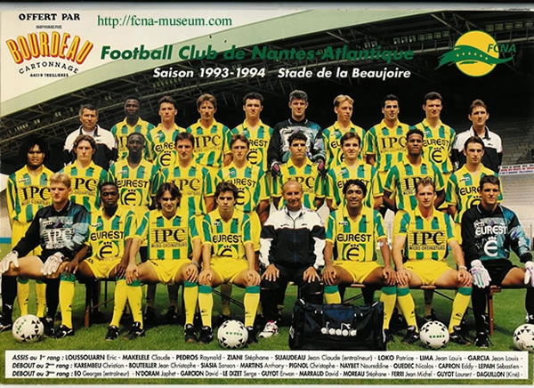 J2 - Dimanche 18 Aout (17h00) : FC LORIENT - FC NANTES : 2-1 - Page 4 Equipe-1993-1994_ecd277268c11cb28e25dc32ed5305a2d