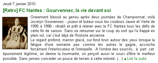 Gourvennec, la vie devant soi Actu00023