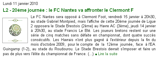 [L2 - J20] Clermont 2-0 Nantes Actu00025