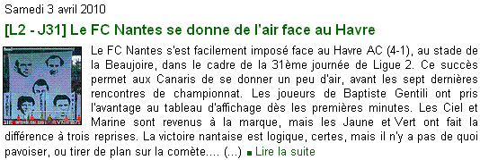 [L2 - J31] Nantes 4-1 Le Havre Actu00036