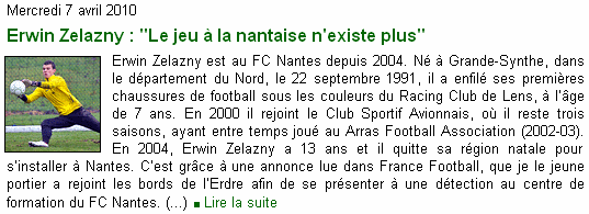 Erwin Zelazny : "Le jeu à la nantaise n'existe plus" Actu00037