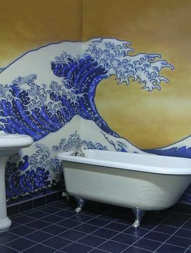 paint on wall‏ ... สวยๆ ทั้งนั้น T2_japanese_waves_mural