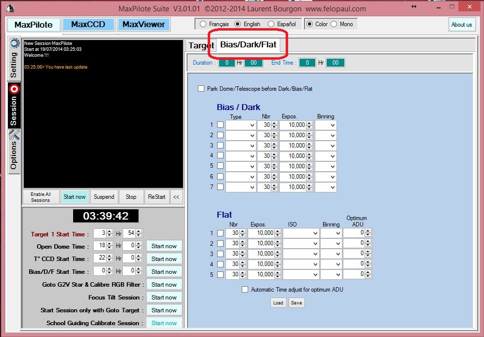 MaxPilote : Soft pour gérer vos soirées avec Maxim DL/FocusMax/Pinpoint/PHDGuiding - Page 4 Maxpilote30001b