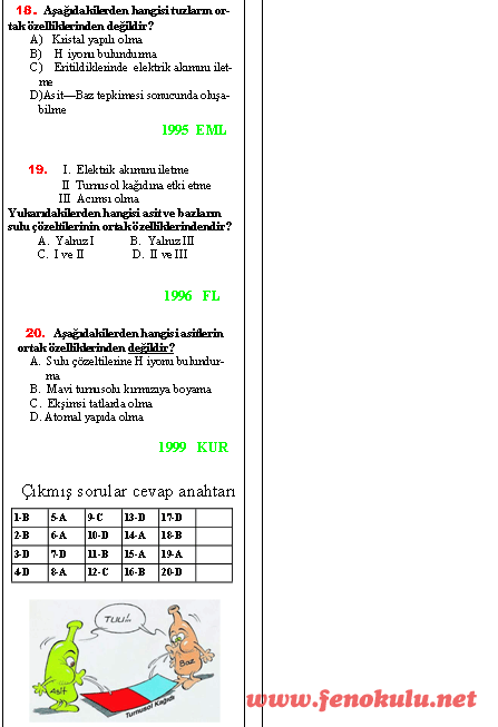 Asit & Baz ve Tuzlar [RESIMLI VE YAZILI KONU ANLATIMLAR COZUMLU TESTLER NORMAL TESTLER] Asit9