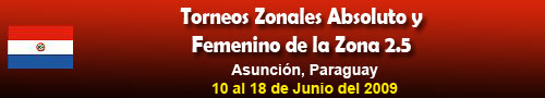 TORNEOS ZONALES ABSOLUTO Y FEMENINO DE LA ZONA 2.5. Zonakl25