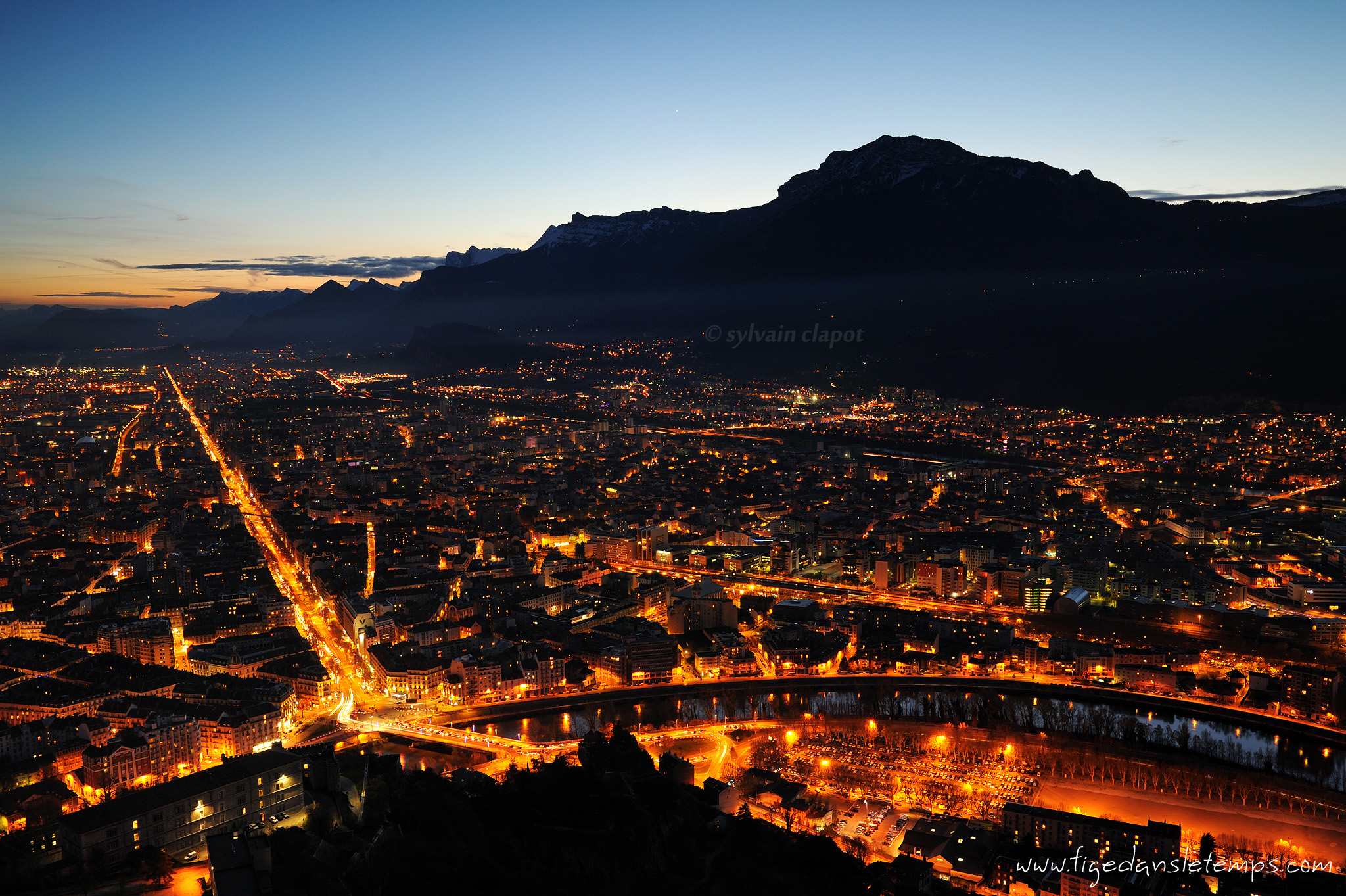 Grenoble depuis la Bastille, version nocturne DSC_4148