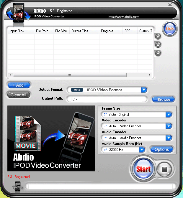 Abdio Free 3GP Player 85e4e19294e5cda8cd2451d9c56b580c_Abdio_IPOD_Video_Converter