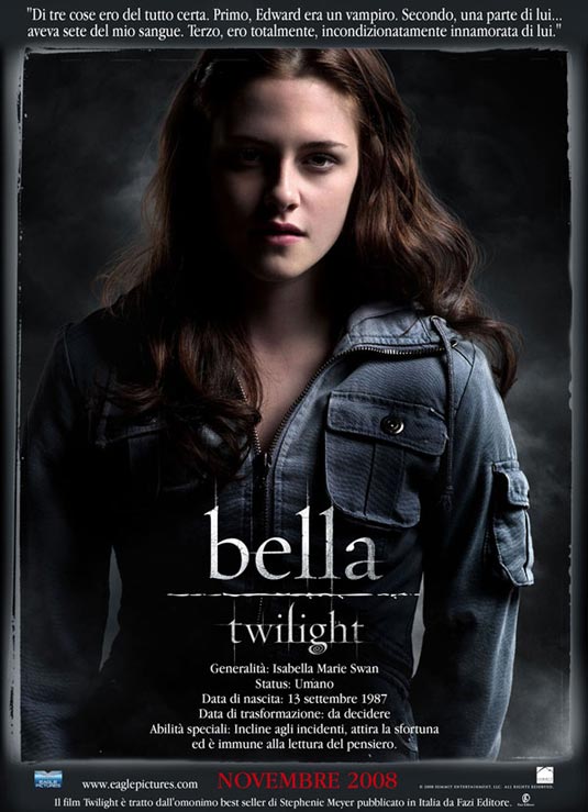 Twilight - Adapté de Fascination de Stephenie Meyer - Réalisé par Catherine Hardwicke Twilight-poster-italiano-2