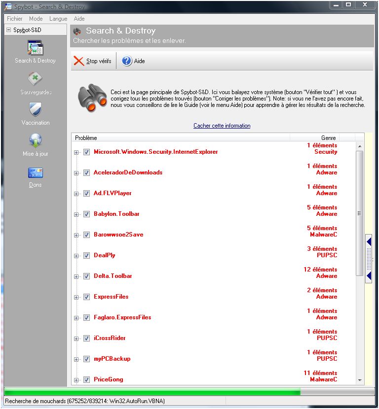 [DOSSIER]Protocole de nettoyage des indésirables (Spywares, Malwares, publicités intempestives...) Infections-pybot1