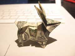 Origami Dollarbillbunny