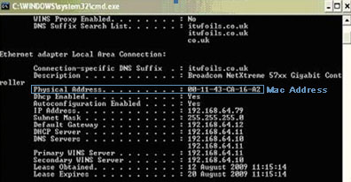 How know your MAC address Mac-address