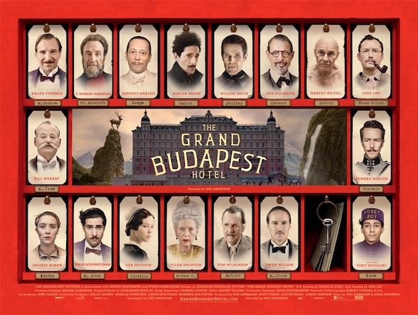 FESTIVAL ANIGAMERS/SECCION CINE: The Grand Budapest Hotel (Wes Anderson) Granbudapest