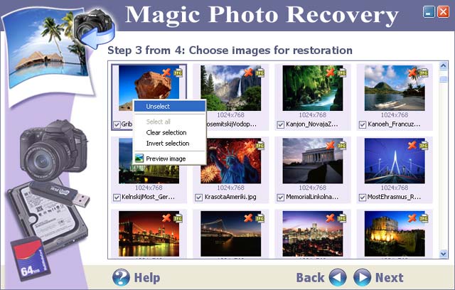 برنامج استعادة الصور والملفات المحذوفة Magic Photo Recovery 4.7 70574