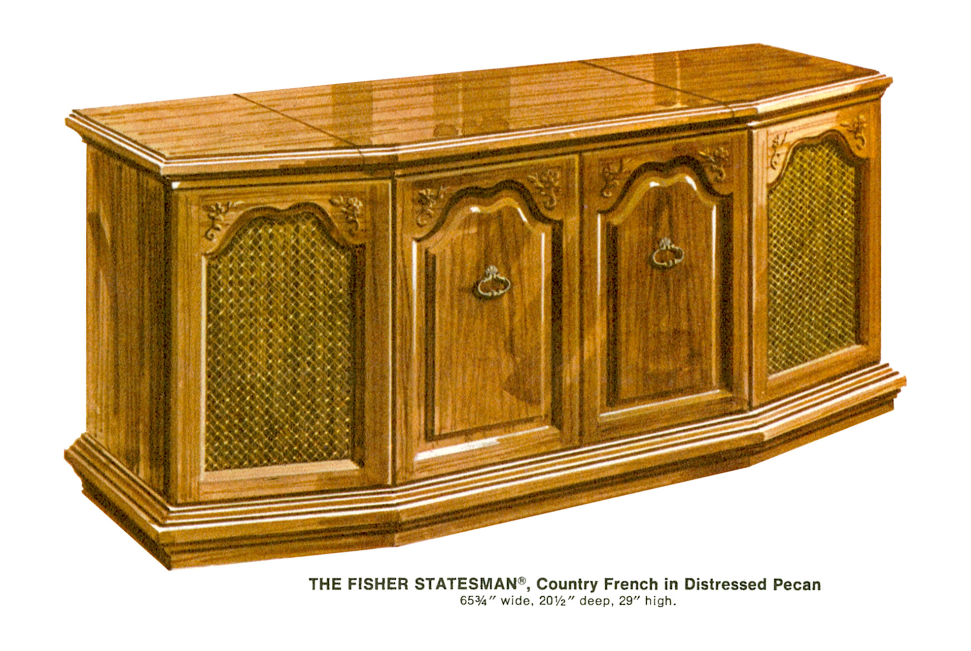 USA. VINTAGE (50,s-80,s) 1967%20Fisher%20S-692CF%20Statesman%20Country%20French%20Console