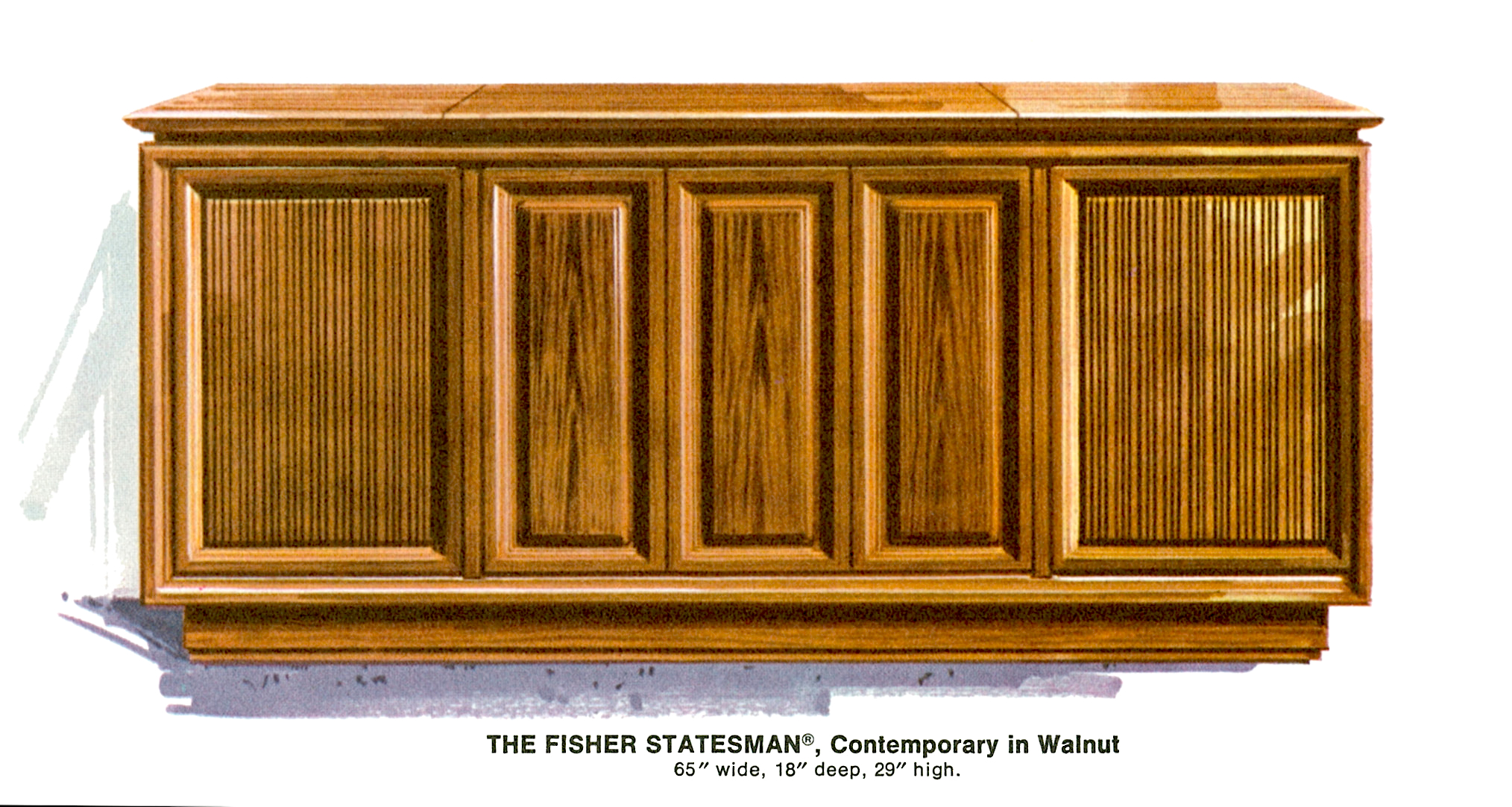 USA VINTAGE - USA. VINTAGE (50,s-80,s) 1967%20Fisher%20S-692W%20Statesman%20Contemporary%20Console