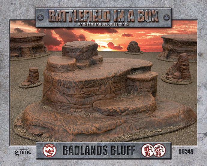[GALE FORCE NINE] Badlands Battlefield in a Box Terrain sets Bb549