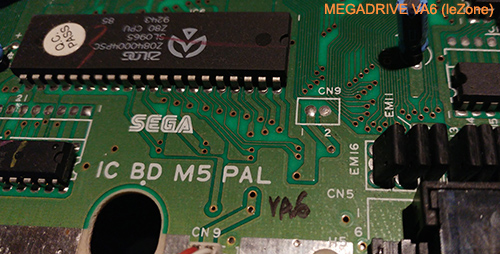 [TUTO] Sega Megadrive Switch Country Freq sur carte mère VA6 SEGA-MEGADRIVE-IC-BD-M5-PAL-V6