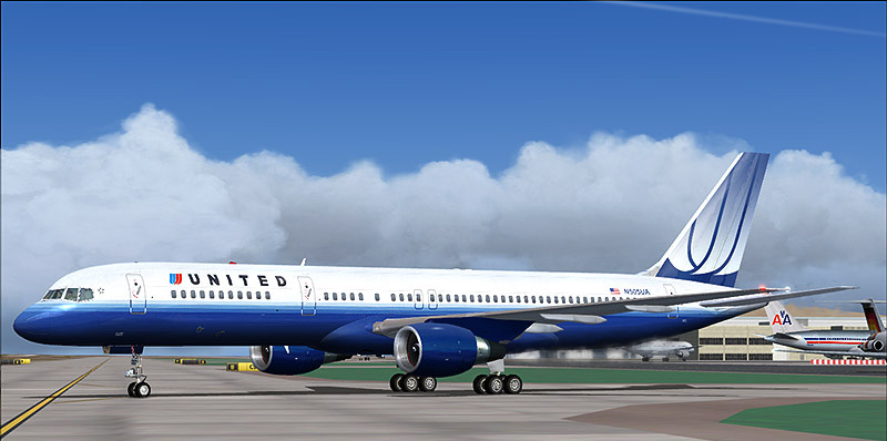  إليكم لعبة الطيران الرائعة fight simulator 2004 فقط على منتدى منوعات FS-2004-Boeing-757-222-United-Airlines