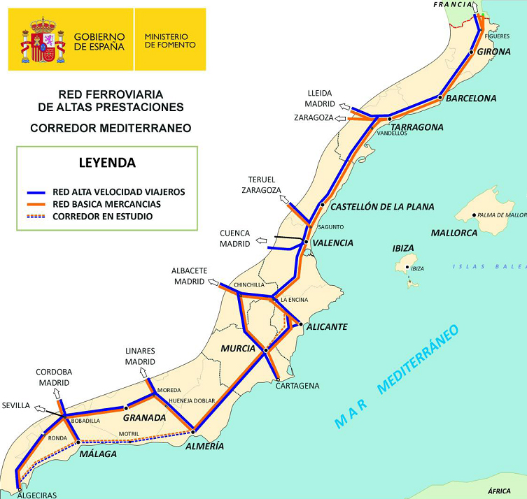 Nuevo Corredor de Mercancias FERRMED - Página 4 Mapa