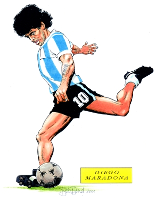 Página de Caricaturas del fútbol Diego_Maradona_Caricature