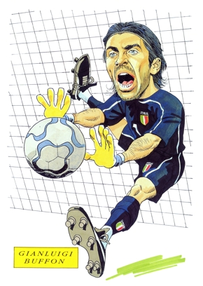 كركاتير على اللعيبة المشهورين Gianluigi_Buffon_Caricature