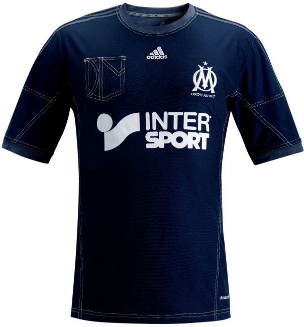 خاص : أقمصة الفرق الأوروبية الموسم المقبل Denim-Marseille-Jersey-2013-2014