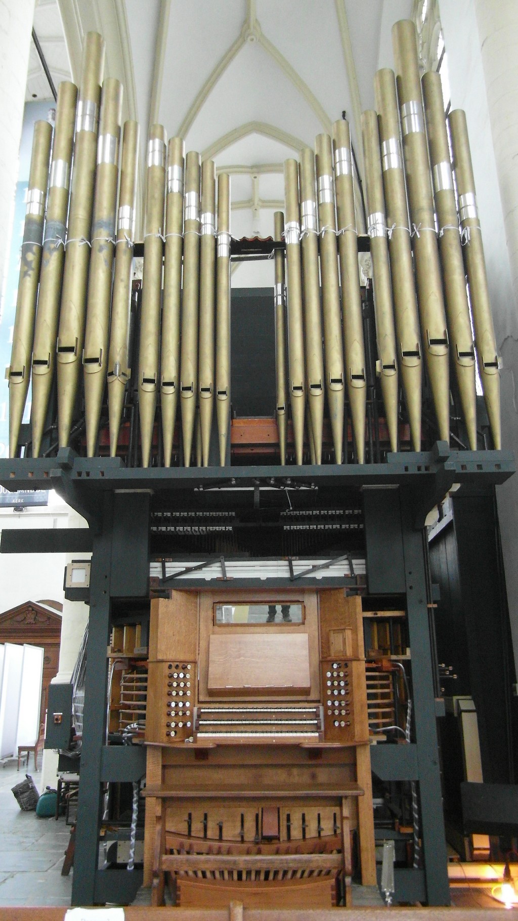 16-06-2015 Leiden - Hooglandsekerk - Opbouw/realisatie Cathedral Organ %28138%29