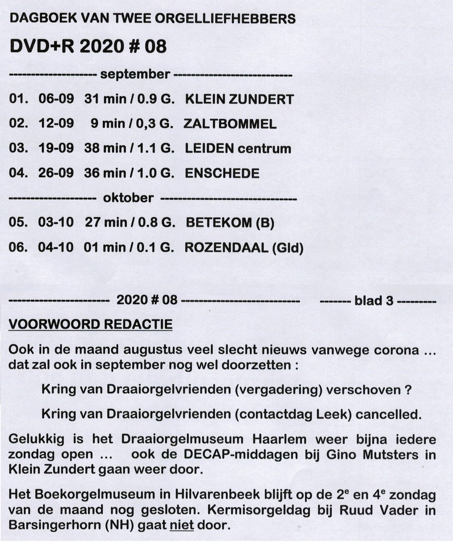 De Tremolo - Nieuwsbrief:  september & oktober 2020  13