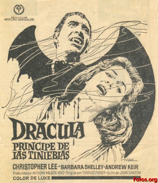 Delirium de Philippe Druillet FISHER-1965-Dracula-Prince-of-Darkness-D-principe-de-las-tinieblas-ES000-1-de-MAC