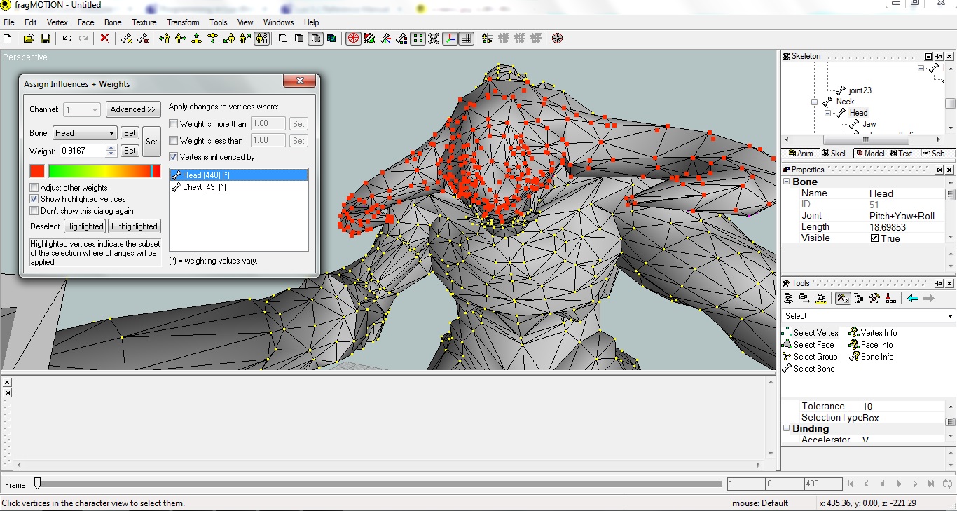 fragMOTION, alternativa a Milkshape Screen2