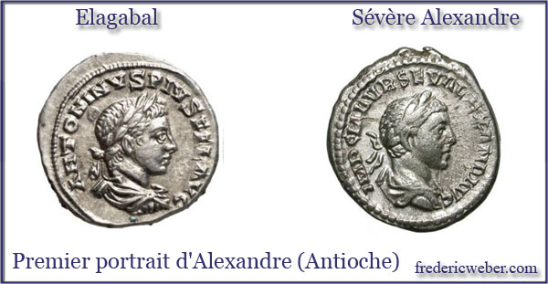 Les portaits des empereurs romains Alexandre