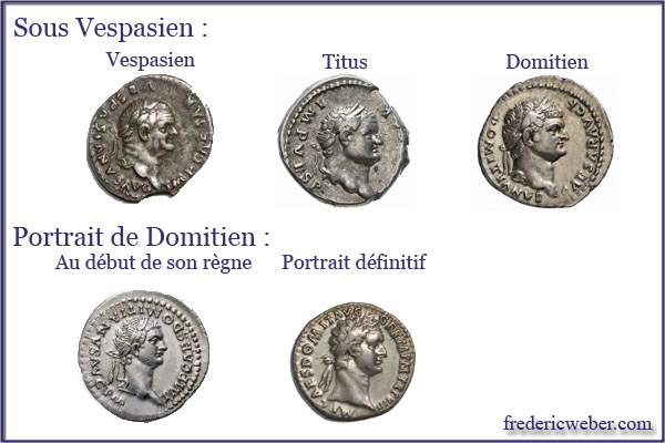 Les portaits des empereurs romains Domitien