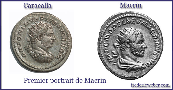 Les portaits des empereurs romains Macrin