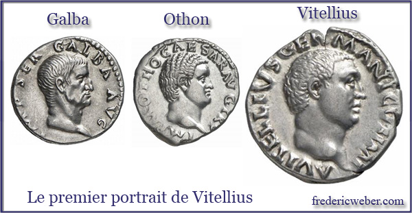 Les portaits des empereurs romains Vitellius1
