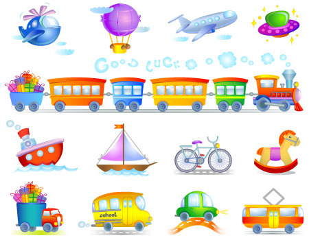 ايقونات خطيره للفوتوشوب 2012 rar Free-cute-transportation-icons