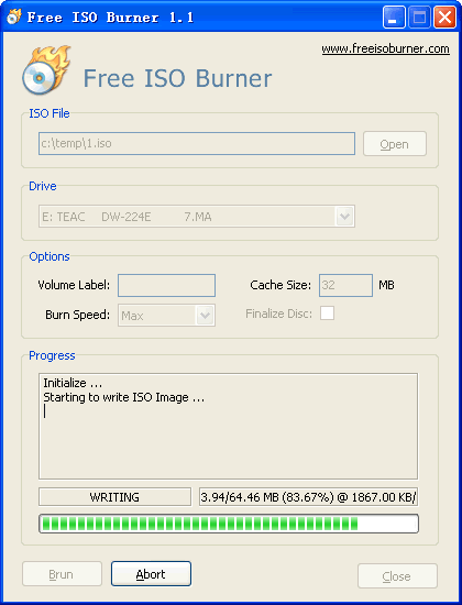 برنامج حرق ملفات الايزو - Free ISO Burner Screenshot5