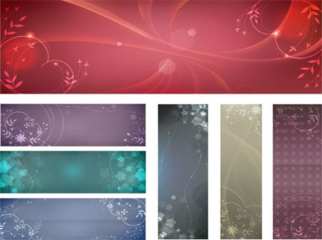 صور بنرات psd Banners جاهزة لتصميم اعلانات المواقع ((من تجميعي) Gdfr-floral-foliage-vector-2-452