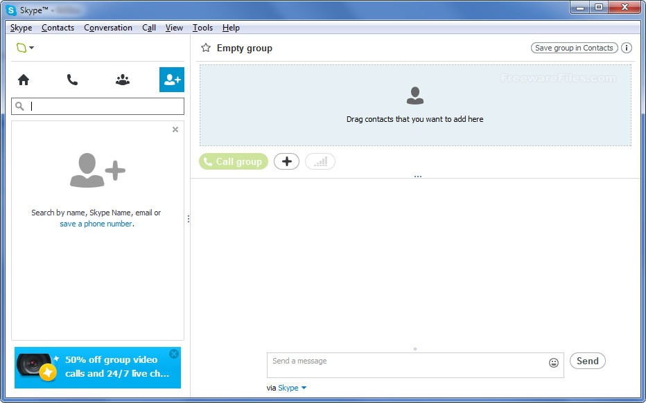 برنامج Skype 6.13.0.104 اسكايب لعمل مكالمات صوت وصورة الاصدار الاخير  Skype