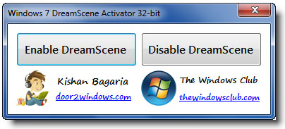 الاداة الرائعة تجعل من الفيديو خلفية لسطح المكتب Windows 7 DreamScene Activator 1.1 Win7drmscnactvr