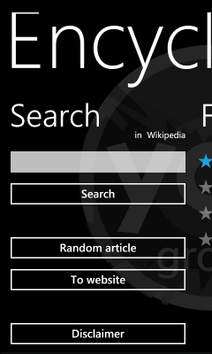 [SOFT] ENCYCLOPEDIA : Wikipedia dans son wp7 [Gratuit] Encyclopedia-2