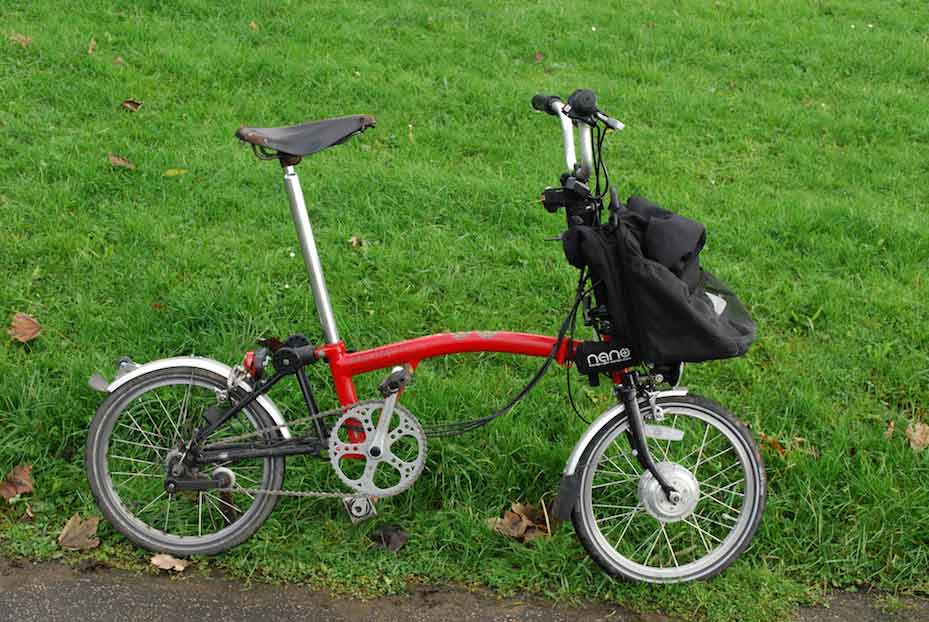 Brompton électrique, E-Brompton : annonce officielle de sa commercialisation par Brompton en juillet 2017 Nano%20electric%20bikes%20brompton