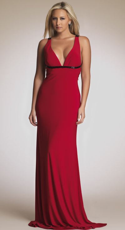 Dave and Johnny 6860-Red-Dave-and-Johnny-Evening-Dress-F11