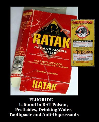 Fluoride in water causes bone cancer..... Rat.Poison