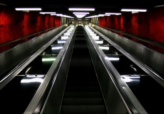 Stockholm Metrosu / Büyüleyici Stockholm-metro14-550x381